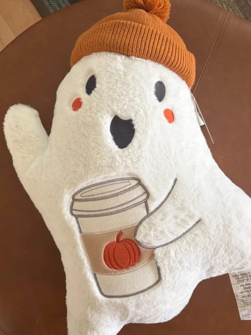 Martha Stewart Pumpkin Latte Ghost Pillow NWT Halloween decor TikTok Viral cute